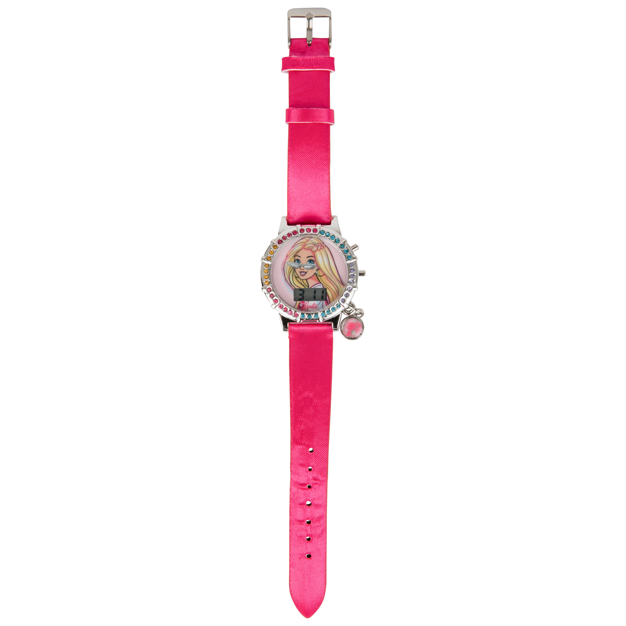 Barbie Springtime LCD Kid's Watch With Silicone Band